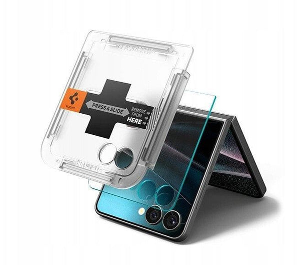 Spigen Glaster EZ Fit HD Screen Protector for Samsung Galaxy Z Flip 7 6.9" 2 Pack - AGL09585