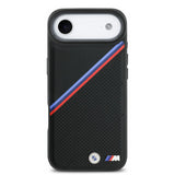 BMW M Tricolor Metal Logo Case with MagSafe for iPhone 17 Air 6.5" Black - BMHMP17M25PCSPEK