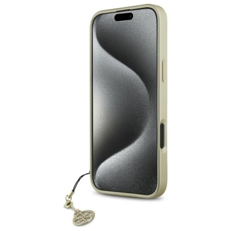 Guess 4G Charms Collection Case for iPhone 16 6.1" Brown - GUHCP16SGF4GBR