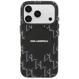 Karl Lagerfeld Monogram Logo Case with MagSafe for iPhone 17 Pro 6.3" Black - KLHMP17L5PGKLMCK