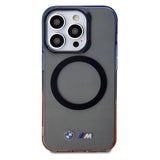 BMW Gradient Bumper with MagSafe Hard Case for iphone 15 Pro 6.1" Grey - BMHMP15LHTGE