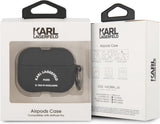 Karl Lagerfeld Silicone RSG Case for AirPods Pro Black - KLACAPSILRSGBK