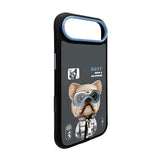 Nimmy Cool & Cute 2.0 Little Rich Tycoon Dog Case with MagSafe for iPhone 17 Air 6.5" Black Blue - N-KMLL-IP17-AIR-01