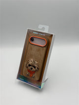 Nimmy Big Eye Cute Pet Poodle Dog Case with MagSafe for iPhone 17 Air 6.5" Brown Orange - N-XDY-IP17-AIR-04