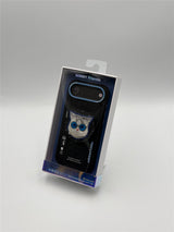 Nimmy Glass Cool Cat Face Case with Detachable MagSafe Grip Stand for iPhone 17 Air 6.5" Black Blue - N-YJKM-CXZJ-IP17-AIR-03