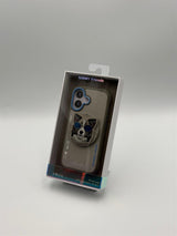 Nimmy Glasses Cool Dog Face Case with Detachable MagSafe Grip Stand for iPhone 17 6.3" Grey Blue - N-YJKM-CXZJ-IP17-028