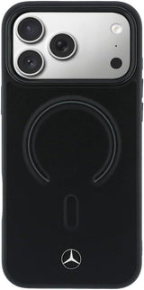 Mercedes Benz Leather Case with 3D MagSafe for iPhone 17 Pro 6.3" Black - MEHMP17L25PEMMOK