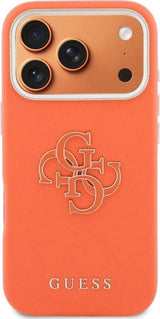 Guess FW Resin Big 4G Logo Case for iPhone 17 Pro Max 6.9" Orange - GUHCP17X5PS4RGGO