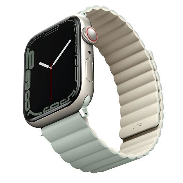 Uniq Revix Strap for Apple Watch 7/8/9/10/SE/SE2/Ultra 42/44/45/49mm Sage and Beige - UNIQ-45MM-REVSAGBEG
