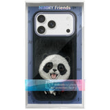 Nimmy Big Eye Cute Pet Travel Panda Case with MagSafe for iPhone 17 Pro 6.3" Black Grey - N-XDY-IP17-PRO-06-A