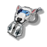 Nimmy Cool & Cute 2.0 Blue Terrier Dog Embroidery Magnetic Stand with MagSafe Grey - N-KM-BSZJ-019