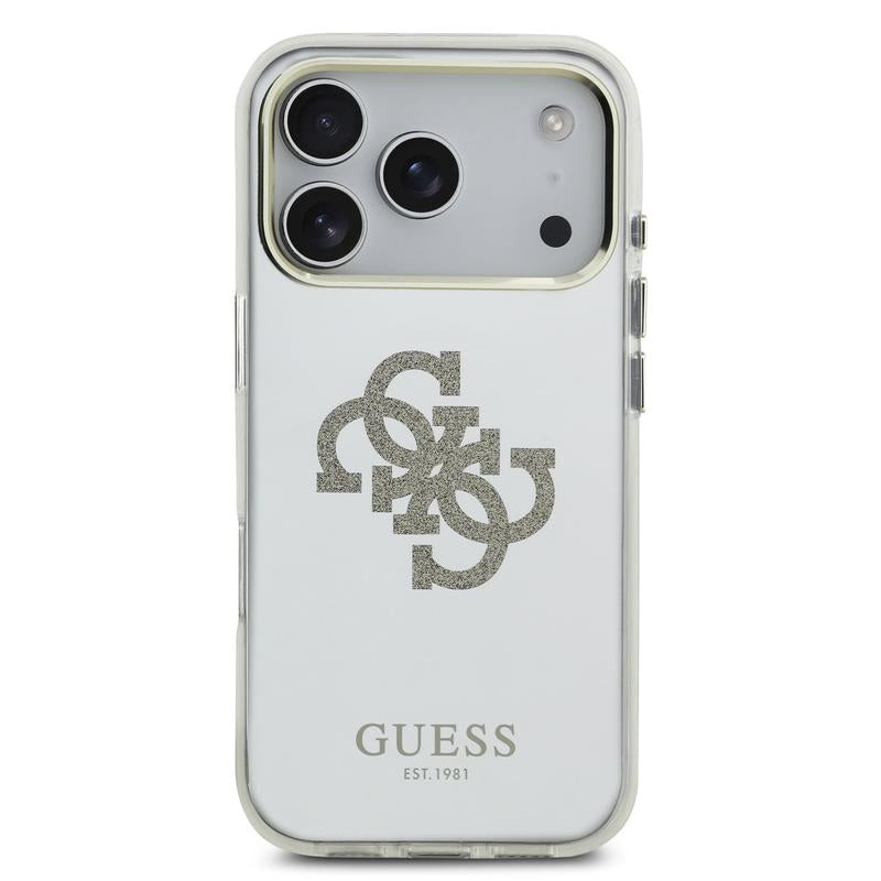 Guess PC/TPU Mirror 4G Glitter Logo Case with MagSafe for iPhone 17 Pro 6.3" Gold - GUHMP17LHMR4GDG