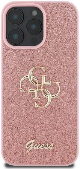 Guess Fixed Glitter Big 4G Hardcase for iphone 16 Pro Max 6.9" Pink - GUHCP16XHG4SGP