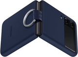 Samsung Galaxy Z Flip 3 Silicone Cover with Ring Navy - EF-PF711TNEGWW
