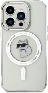 Karl Lagerfeld Choupette Hard Case with MagSafe for iphone 15 Pro 6.1" Clear - KLHMP15LHFCCNOT