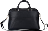 Guess Grained Triangle Logo Zipper Pocket 15" Laptop Bag Black - GUCB15PGTSPSK