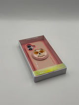 Nimmy Glass Cool Dog Face Case with Detachable MagSafe Grip Stand for iPhone 17 6.3" Pink - N-YJKM-CXZJ-IP17-031