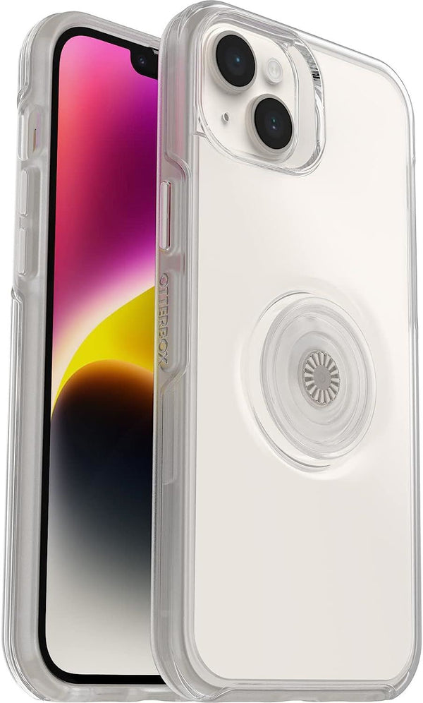 Otterbox Symmetry Series Popsockets for iphone 14 Plus 6.7" Clear 77-88778