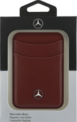 Mercedes Benz Leather Magnetic Card Holder Red - MECSMPUDCSR