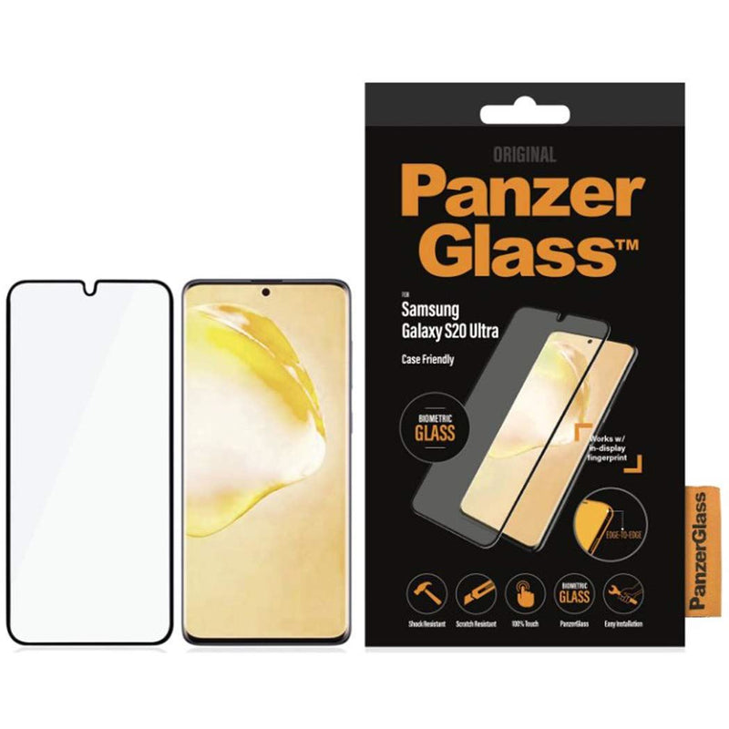 Panzer Glass Biometric Screen Protector for Samsung Galaxy S20 Ultra Black - 7224
