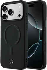 Mercedes Leather 3D MagSafe Case for iPhone 17/18 Pro Max 6.9" Black - MEHMP18X25PEMMOK