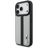 BMW M Perforated Stripe Logo Case with MagSafe for iPhone 17 Pro 6.3" Grey - BMHMP17L25PCPSGK