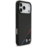 BMW M Carbon Tricolor Line Case with MagSafe for iPhone 17 Pro Max 6.9" Black - BMHMP17X23PUDTK