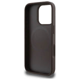 Guess 4G PU Peony Background Case with MagSafe for iPhone 16 Pro Max 6.9" Brown - GUHMP16XP4PWPW