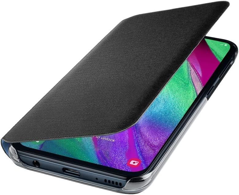Samsung Galaxy A40 Wallet Cover Black - EF-WA405PBEGWW
