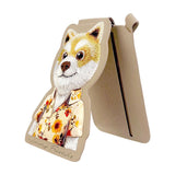 Nimmy Fashion & Cute Brown Dog Series Embroidery Magnetic Stand with MagSafe Brown - N-CXMC-ZJKT-12