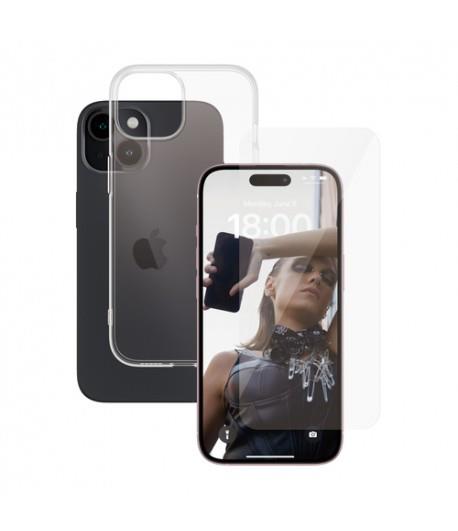 Panzer Glass 2 in 1 Bundle for iPhone 15 6.1" Clear - BULKSAFE95576