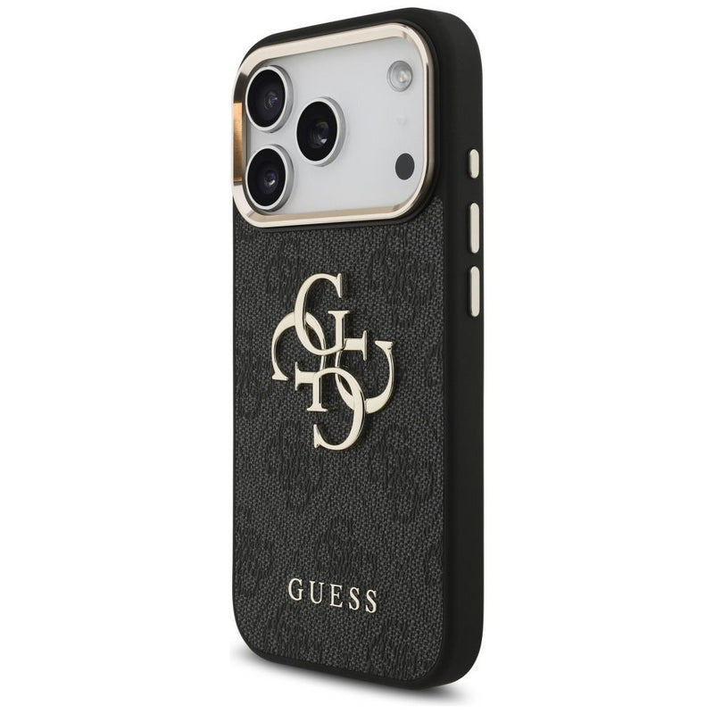 Guess Big 4G Classic Logo Case for iPhone 17 Pro 6.3" Black Gold - GUHCP17L4GMGCGR