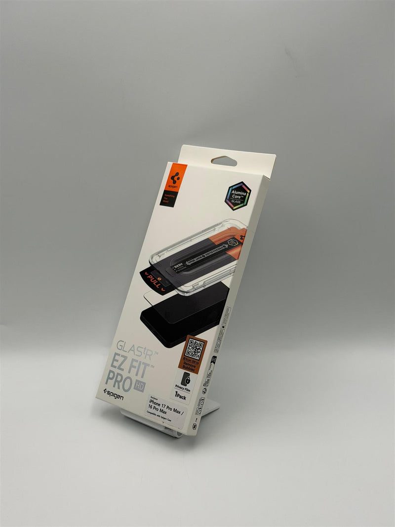 Spigen Glas TR EZ Fit Pro Privacy Glass for iPhone 16/17 Pro Max 6.9" - AGL10096