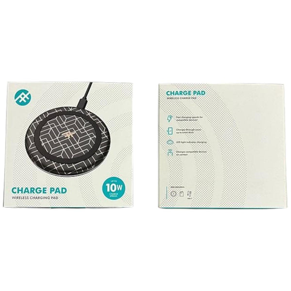 iFrogz 10W Qi Wireless Charging Pad Met Geo Black - 304006783