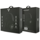 Guess PU 4G Triangle Logo Bluetooth Wireless On Ear Headphones Black - GUBHC15PMRTRK