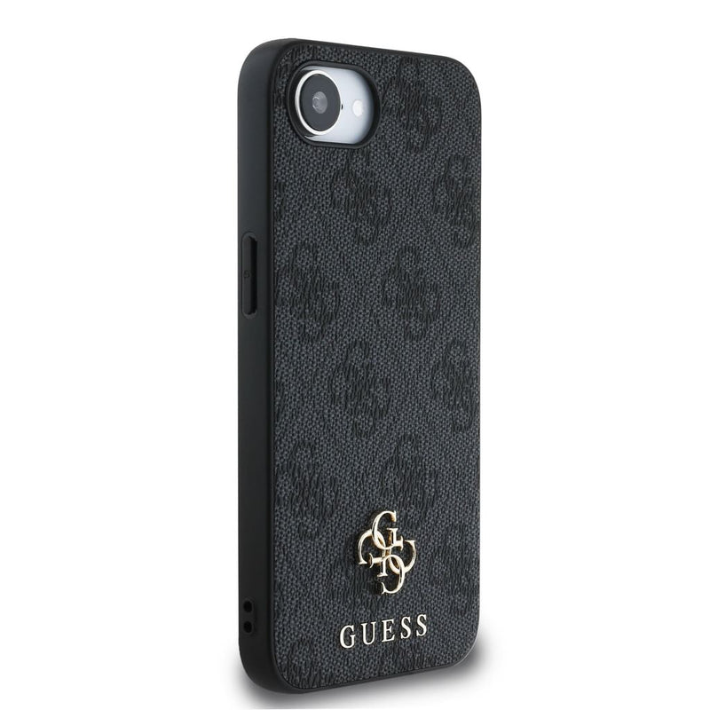 Guess PU 4G Metal Small Logo Case for iPhone 16e 6.1" Grey - GUHMPSE4P4SM4MK