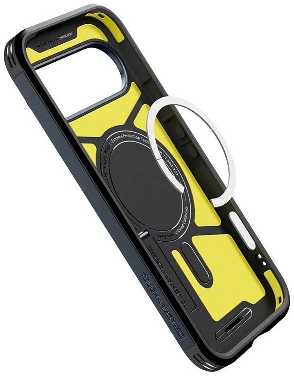 Spigen Tough Armor AI Case with Pixelsnap for Google Pixel 10 Pro XL 6.8" Metal Slate - ACS09729