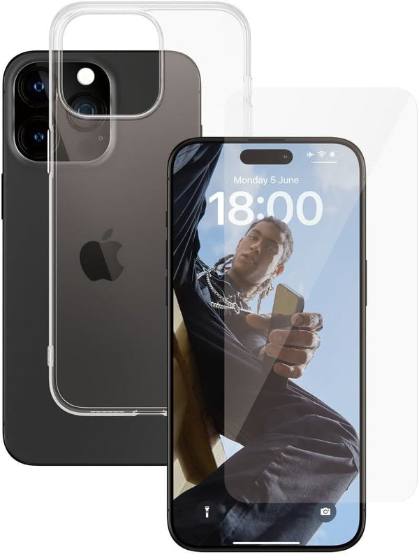 Panzer Glass 2 in 1 Bundle for iPhone 15 Pro Max 6.7" Clear - BULK95579
