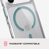 Tech21 Evo Crystal Case with MagSafe for iPhone 17/18 Pro 6.3" Clear Emerald Dust - T21-11645