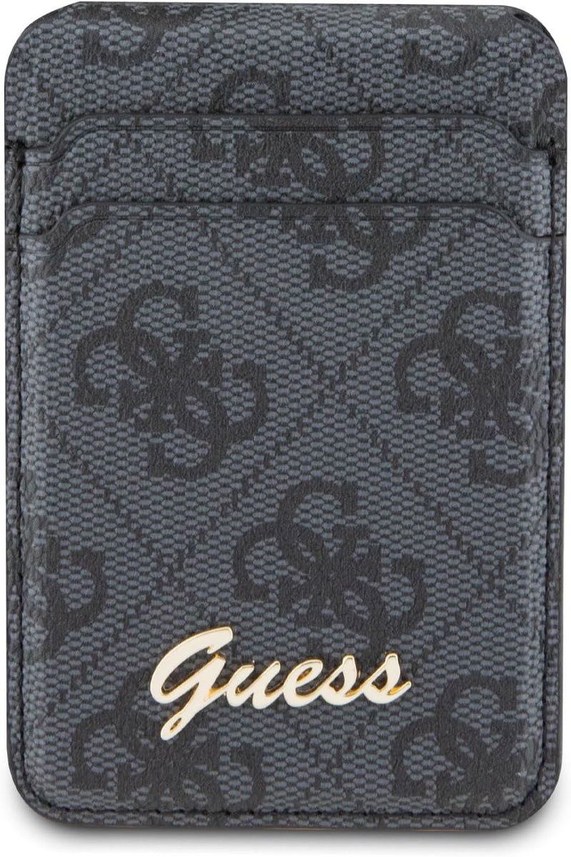 Guess 4G Classic Logo Wallet Card Slot Stand Case with MagSafe Black - GUWMSHG4SHK