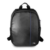 BMW M Series Carbon Navy Stripe Laptop Bag for 15" Black - BMBPCO15CAPNBK