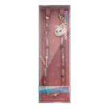 Nimmy Big Eye Cute Pet White Cat Mobile Phone Chain Bag Charm Crystal Bracelet Pink - N-CXMC-SL-04