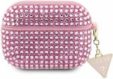 Guess Rhinestone Triangle Charm Case for Airpods Pro 2 Pink - GUAP2HDGTPP
