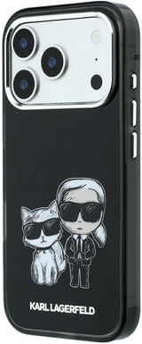 Karl Lagerfeld Smooth PU Leather Case with Sketch Print and MagSafe for iPhone 17/18 Pro 6.3" Black - KLHMP18L6PWKCIDK
