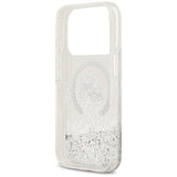 Karl Lagerfeld Liquid Glitter Karl & Choupette Heads Case with MagSafe for iPhone 17/18 Pro Max 6.9" Clear - KLHMP18XLGKCSGH