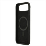 Karl Lagerfeld Liquid Silicone Karl and Choupette Sketch Case with MagSafe for iPhone 17 Air 6.5" Black - KLHMP17MSKCGRGOK