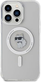 Karl Lagerfeld Choupette Hard Case with MagSafe for iphone 15 Pro Max 6.7" Clear - KLHMP15XHFCCNOT