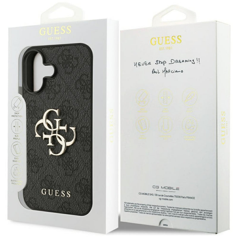 Guess 4G Big Logo Case for iPhone 17 6.3" Black - GUHCP17S4GMGGR