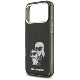 Karl Lagerfeld IML Aquarelle Karl & Choupette Logo Case with MagSafe for iPhone 17 Pro Max 6.9" Black - KLHMP17XHMKCAQOK