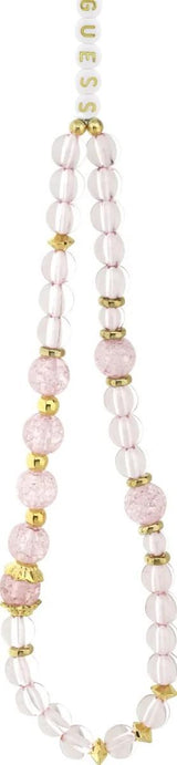 Guess IML Flowers Strap Case with MagSafe for iPhone 17 Air 6.5" Pink - GUHMP17MHFWBRCESP